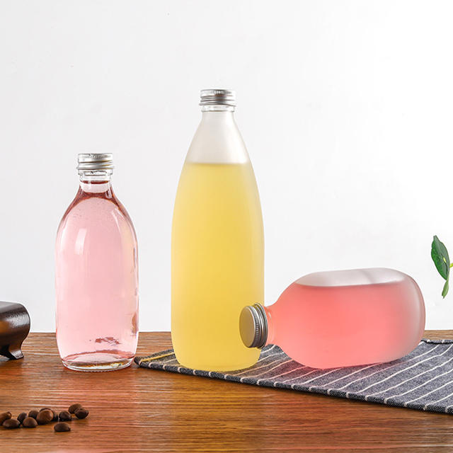 250ml 300ml 500ML Cold Drink Juice Drink Bottle with Aluminum Lid