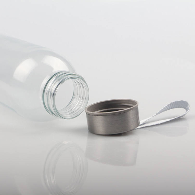500ml Customized Glass Water Drinking Bottle with Lids