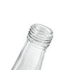 250ML 330ML Clear Taper Glass Fruit Ice Water Bottles with Aluminum Lid