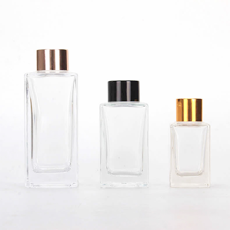 80ml 100ml 120ml Rattan Glass Aromatherapy Bottle with Lid