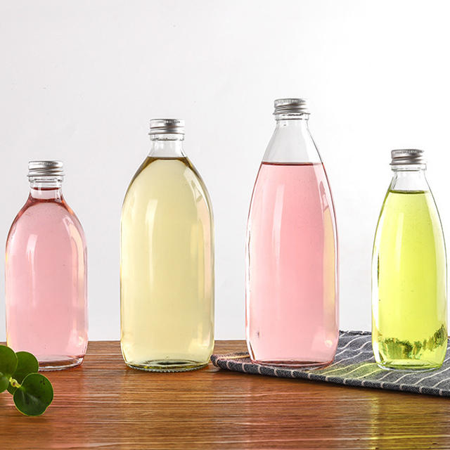 250ml 300ml 500ML Cold Drink Juice Drink Bottle with Aluminum Lid