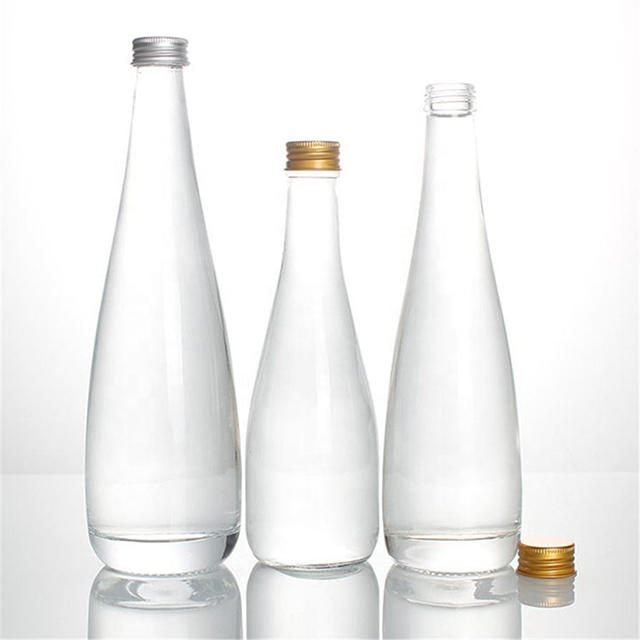25.4 Oz Empty Natural Spring Water Glass Soda Bottles with Cork Lid