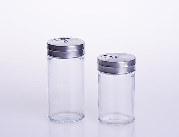 Round Kitchen Glass Spice Bottle